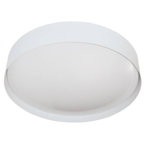 Plafonnier moderne blanc à led pour éclairer une cuisine, un salon une entrée  : Plafonnier Liyo diamètre 36cm